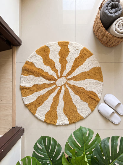 Anti-Skid Cotton Doormat Set - Yellow