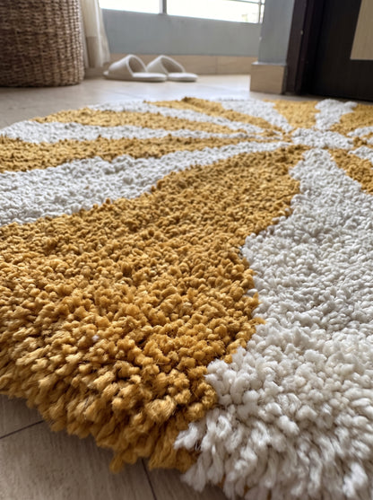 Anti-Skid Cotton Doormat Set - Yellow