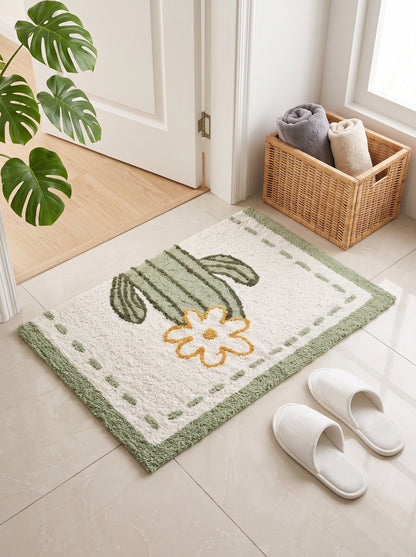 Anti-Skid Cotton Doormat Set - Green